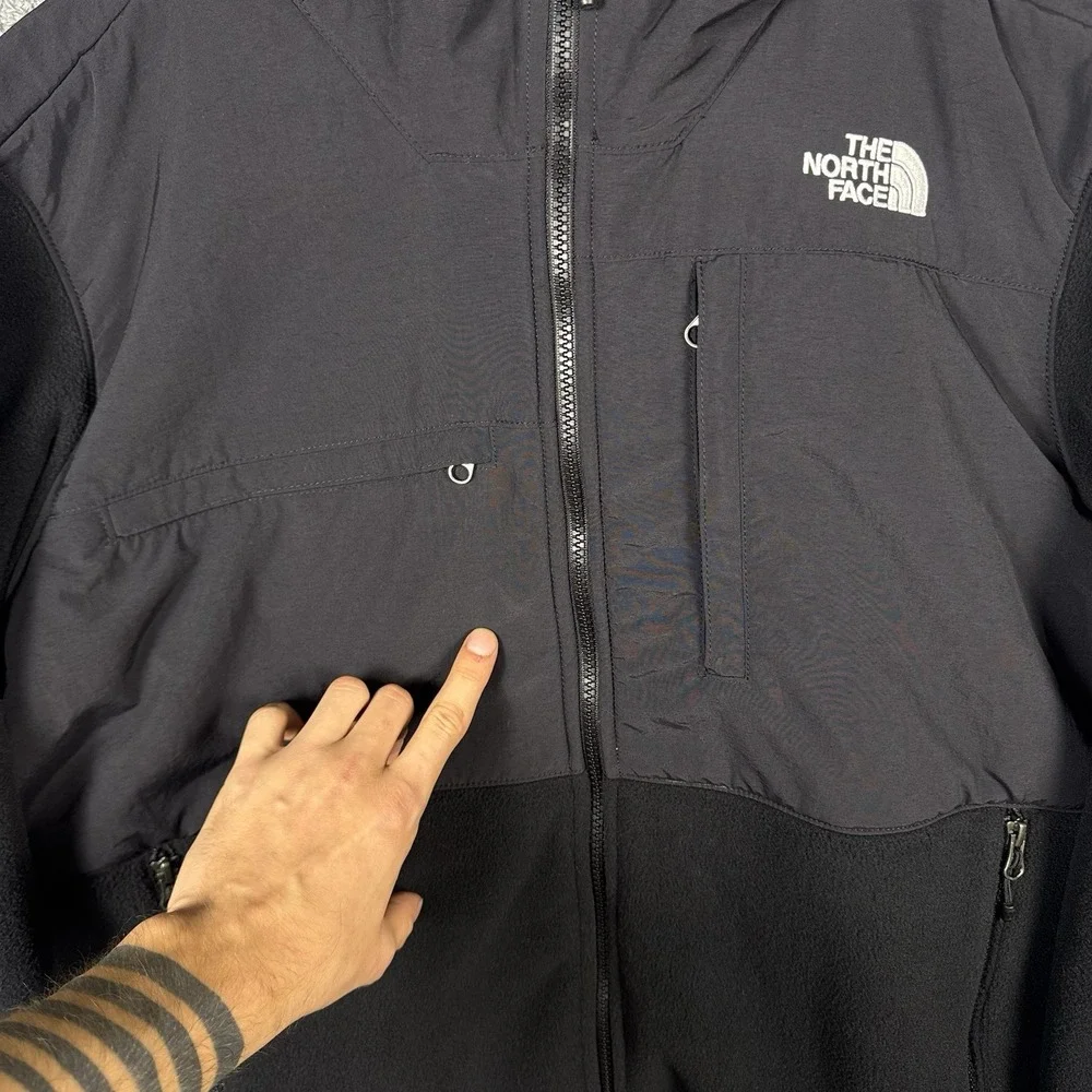 The North Face Retro Denali Hoodie Men's M Fleece Jacket Full Zip Windstopper